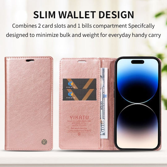 Yikatu Yk-006 Book Case Rose Gold Oppo Reno16 5G Reno16 Pro 5G