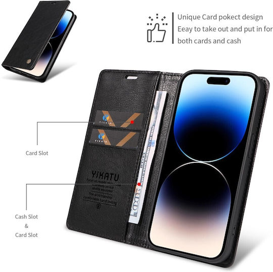 Yikatu Yk-006 Book Case Black Oppo Reno16 5G Reno16 Pro 5G