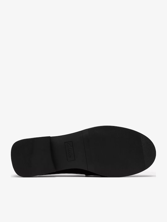 Walk Patent Leather Women's Loafers in Black Colour