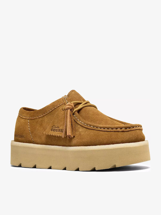 Meare Damen-Lederloafer in Tabakbraun