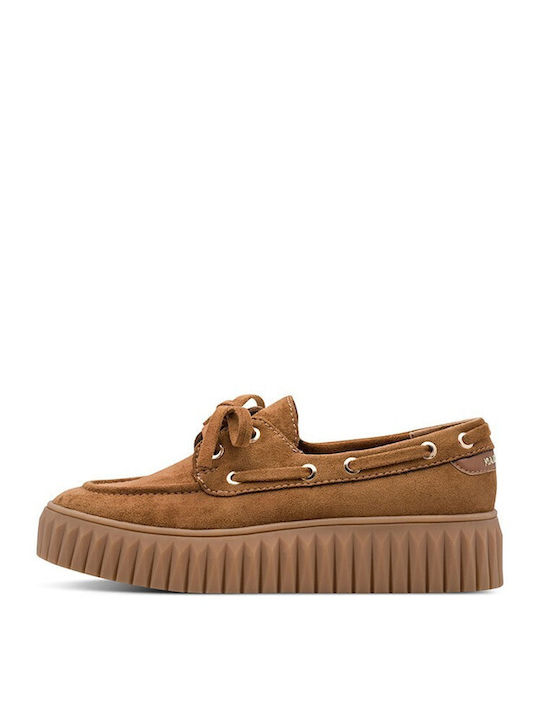 Women's Boat Shoes In Brown Colour