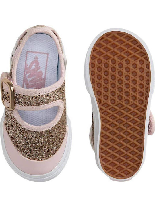 Kinder Pumps & Ballerinas mit Bügel- und Schleifenverschluss Rosa Gold
