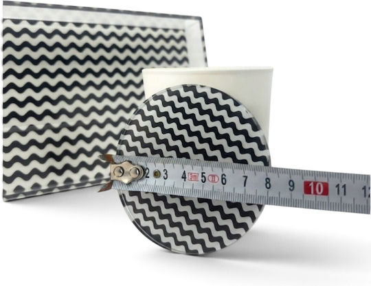 Plexilab Decorative Glass Round Tray 23x13x3cm