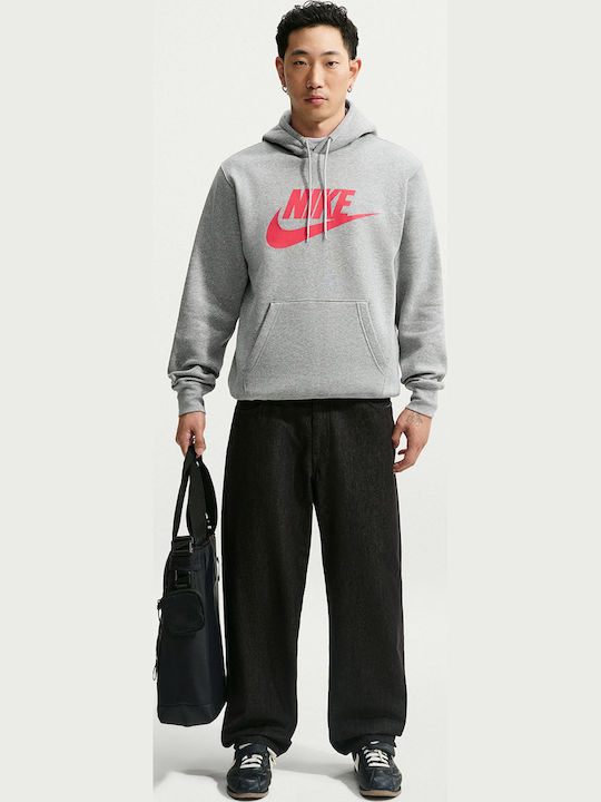 Hoodie Sweatshirt with Hood Grey