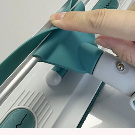 Racletă Rotativă Pentru Geamuri 180° Lamă Din Silicon 2 Lavete Din Microfibră Mâner Telescopic 1-1.7 M Next Trend