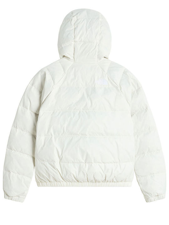 Hydrenalite Късо Дамско Puffer Якето За Зимата Бяло