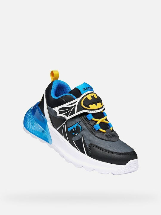 Kinder Sneaker Anatomisch mit Lichtern Schwarz