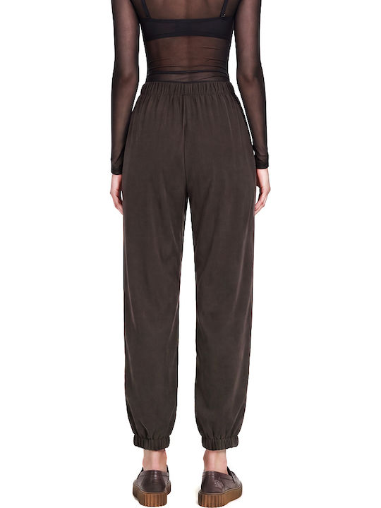 Moutaki Women's Fabric Trousers Brown