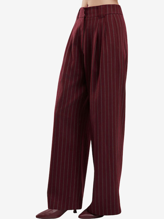Women's Burgundy Suit in Slim Fit
