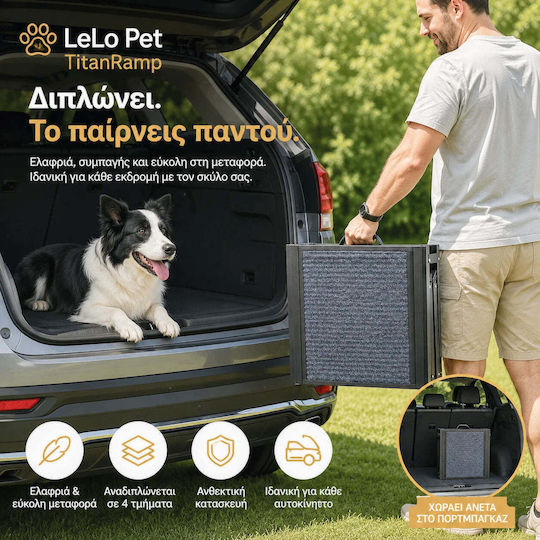 Lelo Pet Wasserdichte Rampe Auto Reisezubehör Für Hunde Schwarz
