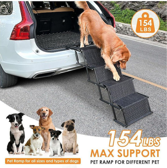 Waterproof Car Steps for Dog Black