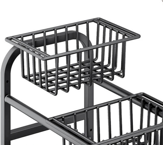Raft pentru dulap Metalic Negru