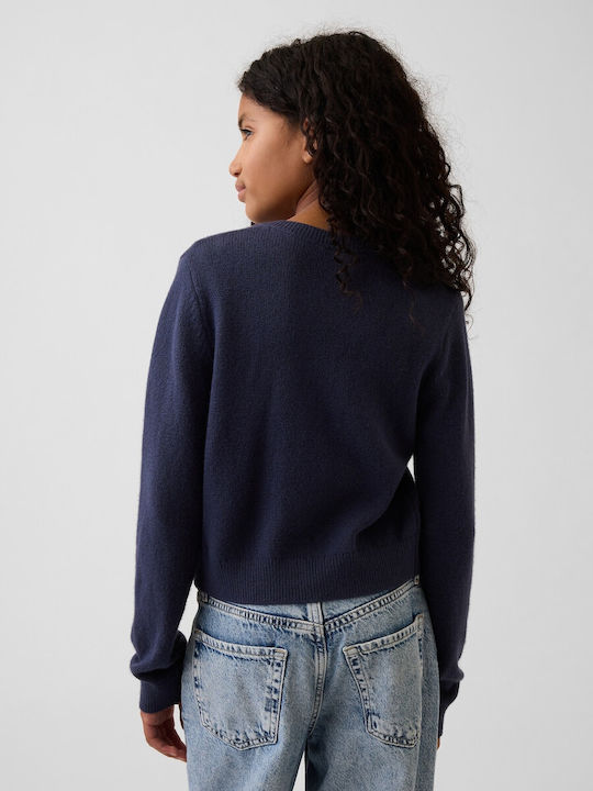Kids Cardigan Cotton Vintage Navy