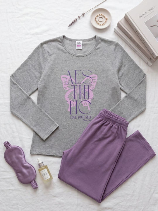 Nina Club Summer Women's Pyjamas Set Grey