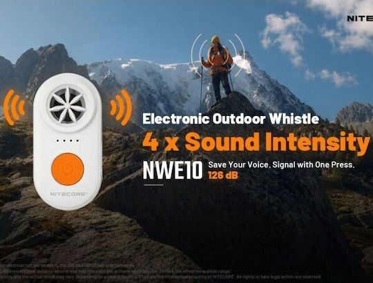 NiteCore Nwe10 Σφυρίχτρα Επιβίωσης