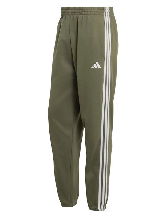 Essentials Herren-Sweatpants mit Gummizug Olifou/Weiß