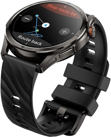 Kospet Magic R10 Stainless Steel Waterproof Smartwatch with Heart Rate Monitor Black