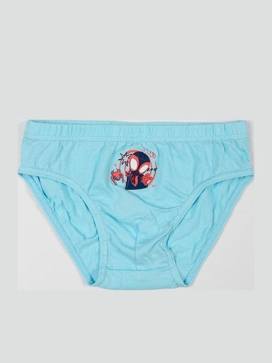 Superheroes Kids Set with Panties 3 Pieces Navy White Light Blue