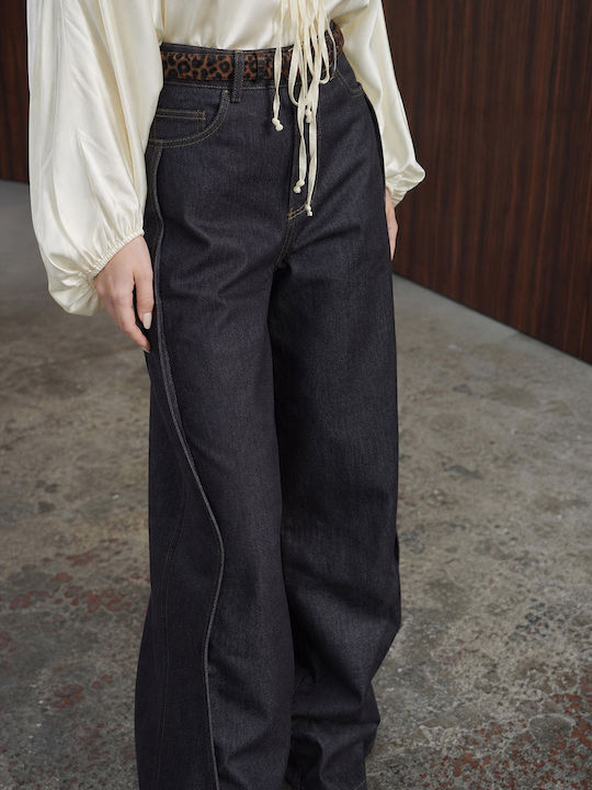 Damen Jeans Hosen in Breit Bein Stil