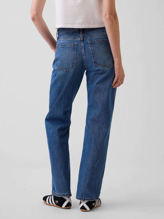Damen Jeans Hosen Mid Rise in Schlank Passform