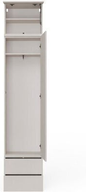 Mandeville 387 Μονόφυλλη Ντουλάπα με Καθρέπτη 50x35x238cm Κασμίρι Mandeville 387 Μονόφυλλη Ντουλάπα με Καθρέπτη 50x35x238cm Κασμίρι