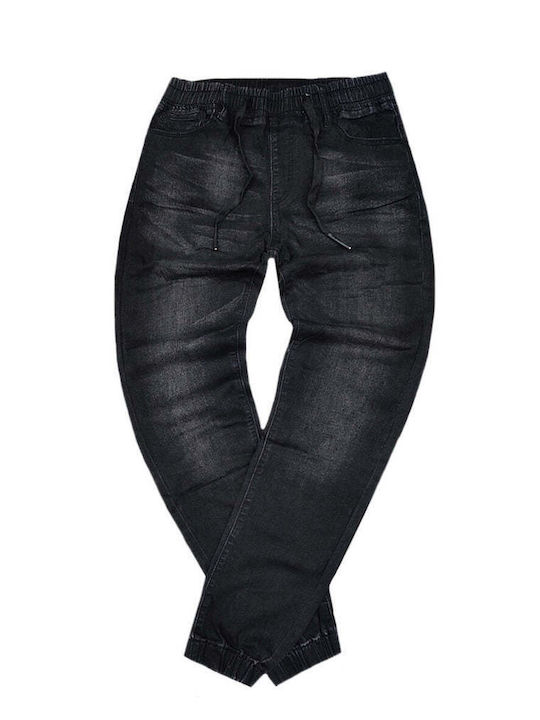 Мъжки панталон дънки Slim Fit Черен
