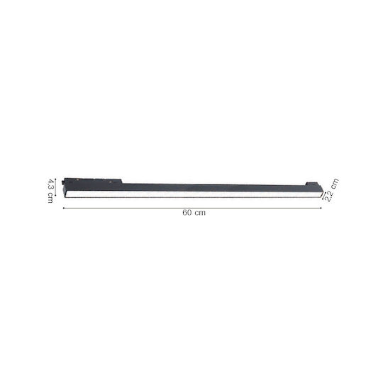 Inlight LED Kommerzielle lineare Beleuchtung Leuchte Decke Warm- bis Kaltweiß B61.5xT2.4cm