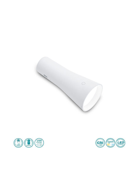 Trio Lighting Maxi LED Φωτιστικό Γραφείου σε Λευκό Χρώμα