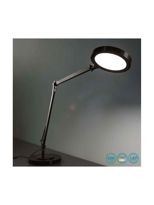 Ideal Lux Futura Aluminium LED Office Lamp with Foldable Arm in Silver Color