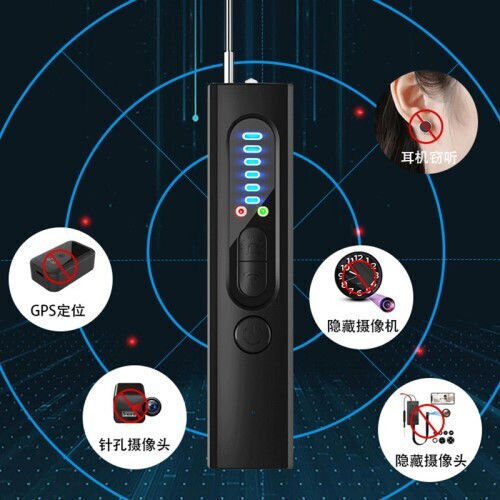 Detector Reîncărcabil de Camere, Bug-uri și GPS Tracker X13 Negru