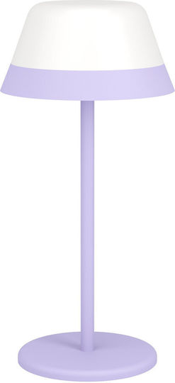 Eglo Table Lamp with Purple Shade and Base