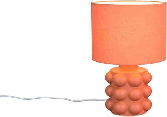 Trio Lighting Πορτατίφ για Ντουί E14 με Πορτοκαλί Καπέλο και Βάση