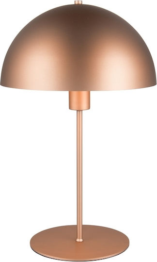 Trio Lighting Metall Tischlampe mit Braun Schirm und Basis