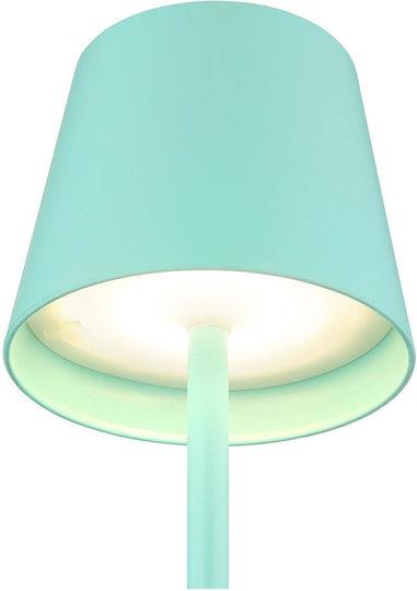 Globo Lighting Μεταλλικό Πορτατίφ LED με Πράσινο Καπέλο και Βάση