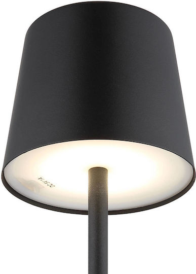 Globo Lighting Πορτατίφ LED με Μαύρο Καπέλο και Βάση