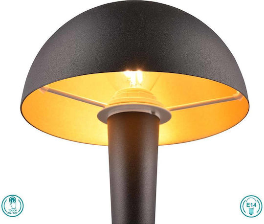 Trio Lighting Метален Портатиф за Цокъл E14 с Черна Шапка и Основа