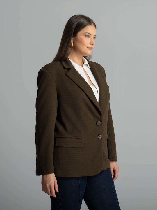 Mat Fashion Дамско Сако Каки 0039.4517.НЕТТО-khaki