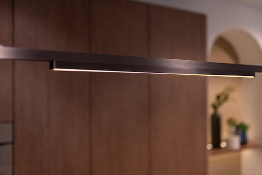 Lucide Premium Linial Glyx Траковата Осветителна Система 1-кръгова 1xled Сив Желязо 55903 12 08