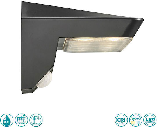 Nordlux Agena Ηλιακό Φωτιστικό Δρόμου 5W 400lm Θερμό Λευκό 3000K με Αισθητήρα Κίνησης και Φωτοκύτταρο IP44 22x12.7x9εκ.