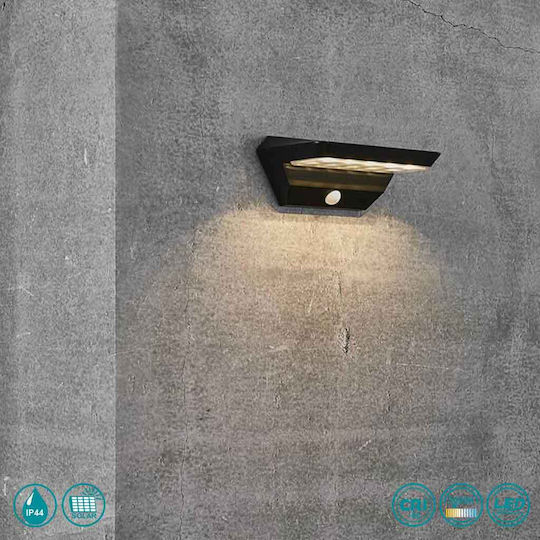 Nordlux Agena Ηλιακό Φωτιστικό Δρόμου 5W 400lm Θερμό Λευκό 3000K με Αισθητήρα Κίνησης και Φωτοκύτταρο IP44 22x12.7x9εκ.