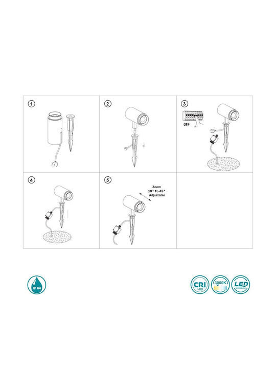 Faro Barcelona LED-Leuchte Für Außenbereich Plom Anthrazit Warmes Weiß 70913