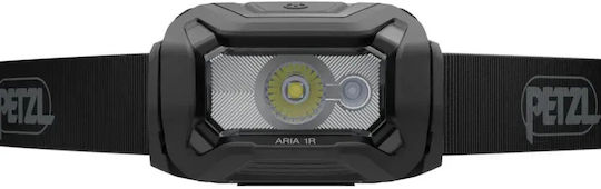 Petzl Rechargeable LED Headlamp IP67 with Maximum Brightness 475lm Aria
