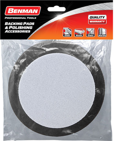 Benman Polishing Sponge 150mm Velcro Charcoal 37712