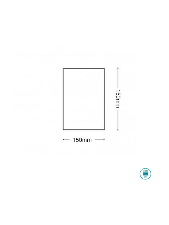 Ideal Lux Mood Outdoor Ceiling Spot in White Color 140933