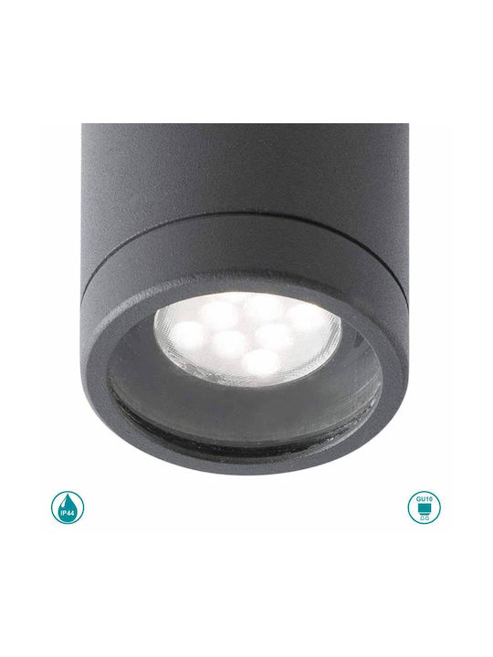 Faro Barcelona Olot Outdoor Ceiling Spot GU10 in Black Color 71374