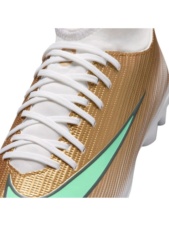 Mercurial FG/MG Детски футболни обувки с Бутони Зелени