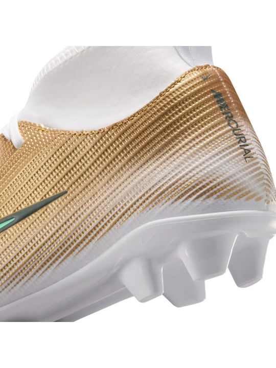 Mercurial FG/MG Детски футболни обувки с Бутони Зелени