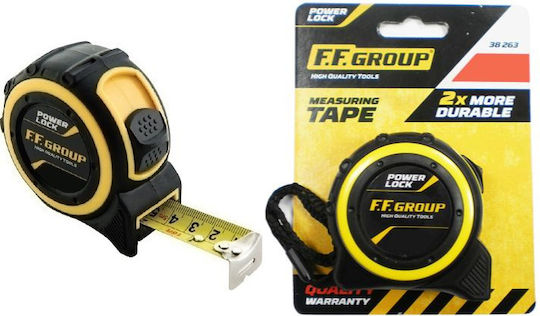 FFG Power Lock Banda de măsurat cu resetare automată 25mm x 10m