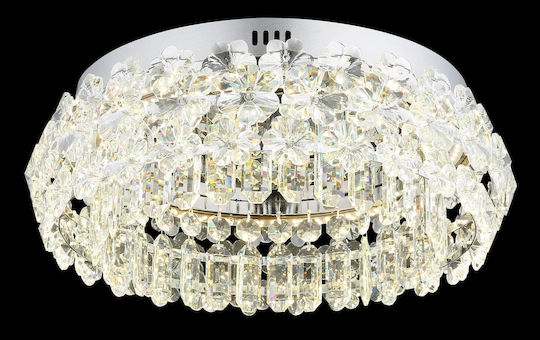 Globo Lighting Πλαφονιέρα Οροφής Διάφανη με Ενσωματωμένο LED