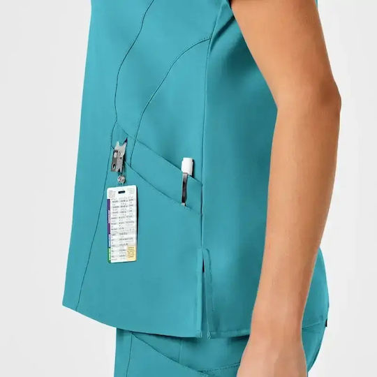 WonderWink W123 V-neck Женски Медицинска блуза Тюркоазен